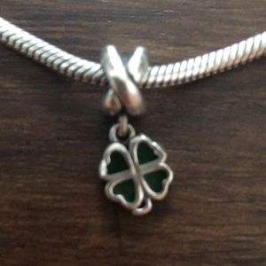 Four Leaf Clover Dangle Pandora Charm